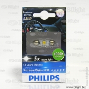 128584000KX1 - Fest T10,5 12V-1W (SV8,5-38/11) LED 4000K X-tremeUltinon LED (..1.) - PHILIPS -   