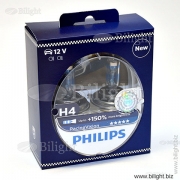 12342RVS2 - H4 12V- 60/55W (P43t) Racing Vision +150 (2.) - PHILIPS -   