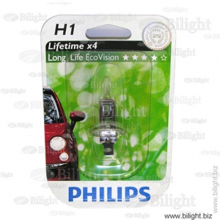 12258LLECOC1 - H1 12V- 55W (P14,5s) (  ) LongLife EcoVision - PHILIPS -    - PHILIPS