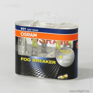 62150FBR-HCB - H1 12V- 55W (P14,5s) ( +60% + ) Fog Breaker (2) DuoBox - OSRAM -    - OSRAM