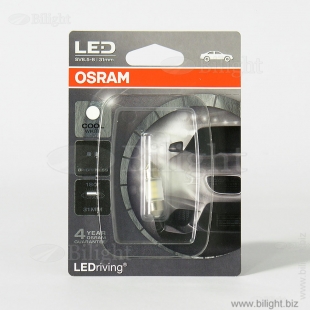 6431CW-01B - Fest T10,5 12V- 0,5W (SV8,5-31/8) LED 6000K ( 1.) Cool White LEDriving standart
 - OSRAM -    - OSRAM