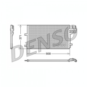 DCN10007 - Конденсатор (радиатор кондиционера) Ford (668/371/16мм) (Denso)