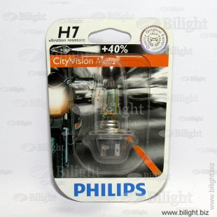 12972CTVBW - H7 12V- 55W (PX26d) ( +40% ;   ) CityVision Moto - PHILIPS -      - PHILIPS